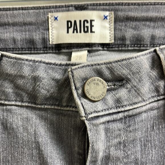 PAIGE Verdugo Ankle Side Zip Super Skinny Jeans Gray size 28 - Picture 7 of 14